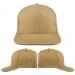 USA Made Khaki-Burgundy High Crown Trucker Cap