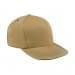 Khaki High Crown Trucker-Navy Stitching, Eyelets
