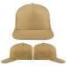USA Made Khaki-Navy High Crown Trucker Cap