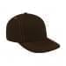Black High Crown Trucker-Orange Stitching, Eyelets