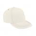 White High Crown Trucker-Khaki Stitching, Eyelets
