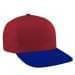 Red High Crown Trucker-Royal Blue Button, Visor