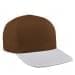 Brown High Crown Trucker-White Button, Visor
