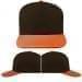 USA Made Black-Orange High Crown Trucker Cap