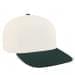 White High Crown Trucker-Hunter Green Button, Visor