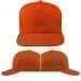 USA Made Orange High Crown Trucker Cap