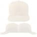 USA Made White High Crown Trucker Cap