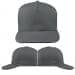 USA Made Light Gray High Crown Trucker Cap