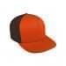 Orange High Crown Trucker-Black Back Half