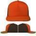 USA Made Orange-Black High Crown Trucker Cap