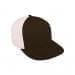 Black High Crown Trucker-Putty Back Half