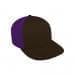 Black High Crown Trucker-Purple Back Half
