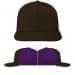 USA Made Black-Purple High Crown Trucker Cap