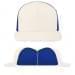USA Made White-Royal Blue High Crown Trucker Cap