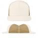 USA Made White-Khaki High Crown Trucker Cap