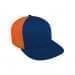 Navy High Crown Trucker-Orange Back Half