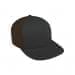 Dark Gray High Crown Trucker-Black Back Half