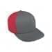 Light Gray High Crown Trucker-Red Back Half