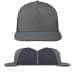 USA Made Light Gray-Dark Gray High Crown Trucker Cap