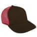 Black High Crown Trucker-Red Back Half