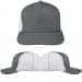 USA Made Light Gray-White High Crown Trucker Cap