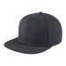 USA-made 6H Dark Gray Chino baseball cap, 3q view, manufactured in Newark NJ