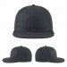 USA-made 6H Dark Gray Chino baseball cap, virtual view, manufactured in Newark NJ