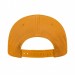 USA-made 6H Navy-Athletic Gold Chino baseball cap, back view, manufactured in Newark NJ