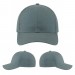 USA-made 6H Light Gray Chino baseball cap, virtual view, manufactured in Newark NJ