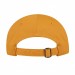 USA-made 6H Navy-Athletic Gold Chino baseball cap, back view, manufactured in Newark NJ