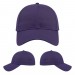 USA-made 6L Purple Chino baseball cap, virtual view, manufactured in Newark NJ