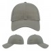 USA-made 6L Light Gray Chino baseball cap, virtual view, manufactured in Newark NJ