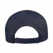 USA-made 6L Navy Chino baseball cap, back view, manufactured in Newark NJ
