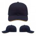 USA-made 6S Navy-Athletic Gold Chino baseball cap, virtual view, manufactured in Newark NJ