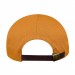 USA-made 6S Navy-Athletic Gold Chino baseball cap, back view, manufactured in Newark NJ