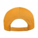 USA-made 6S Navy-Athletic Gold Chino baseball cap, back view, manufactured in Newark NJ