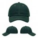 USA-made 6U Hunter Green-Khaki Chino baseball cap, virtual view, manufactured in Newark NJ