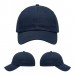 USA-made 6U Navy Chino baseball cap, virtual view, manufactured in Newark NJ