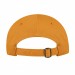 USA-made 6U Navy-Athletic Gold Chino baseball cap, back view, manufactured in Newark NJ
