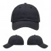 USA-made 6U Dark Gray-Black Chino baseball cap, virtual view, manufactured in Newark NJ