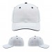 USA-made 6S White-Navy Brushed Denim baseball cap, virtual view, manufactured in Newark NJ