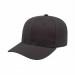 USA-made 6S Dark Gray Brushed Denim baseball cap, 3q view, manufactured in Newark NJ