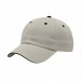 USA-made 6U Putty-Black Brushed Denim baseball cap, 3q view, manufactured in Newark NJ