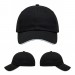 USA-made 6U Black-White Brushed Denim baseball cap, virtual view, manufactured in Newark NJ