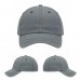 USA-made 6U Light Gray-Black Brushed Denim baseball cap, virtual view, manufactured in Newark NJ