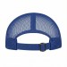 USA-made 6H Royal Blue Chino baseball cap, back view, manufactured in Newark NJ