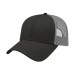 USA-made 6L Black-Light Gray Chino baseball cap, 3q view, manufactured in Newark NJ