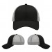 USA-made 6L Black-Light Gray Chino baseball cap, virtual view, manufactured in Newark NJ