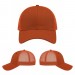 USA-made 6L Orange Chino baseball cap, virtual view, manufactured in Newark NJ