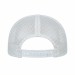 USA-made 6S Black-Light Gray Chino baseball cap, back view, manufactured in Newark NJ